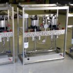 MAXIMATOR's Dual GX Chemical injection skid with liftiing lugs featuring MAXIMATOR's GX Chemical Injection Pump