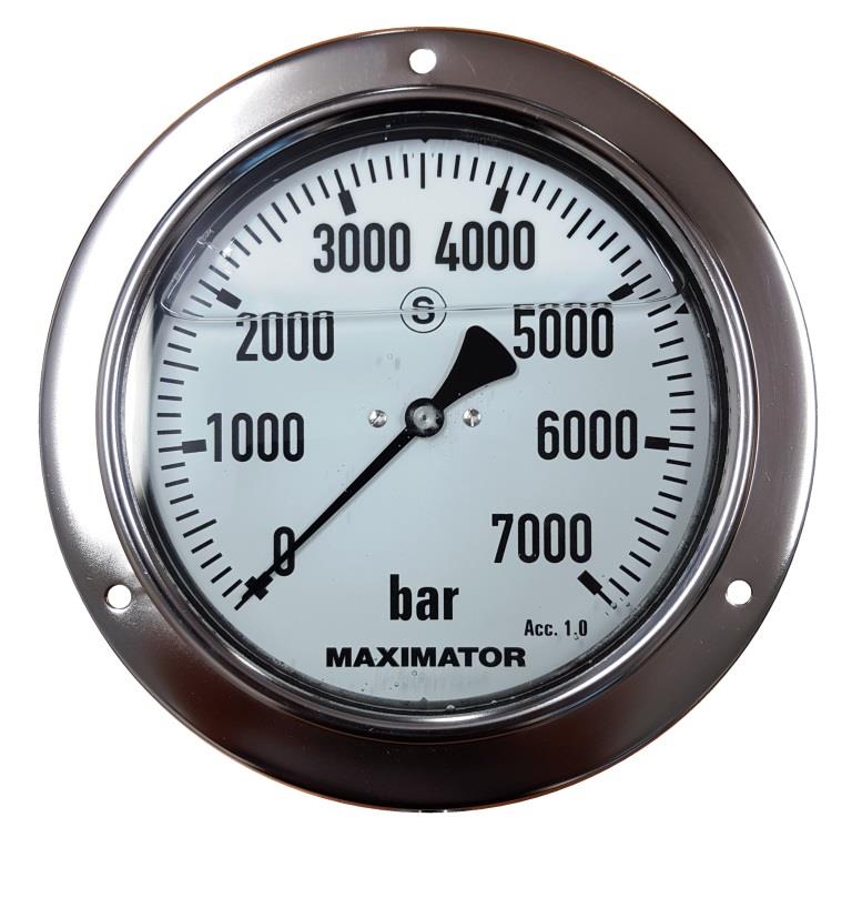 Maximator MPG-160P Panel Mount Bourdon Tube Pressure Gauge