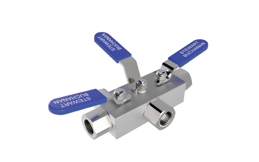 BVH3 Double Block and Bleed Valve Central T-Port